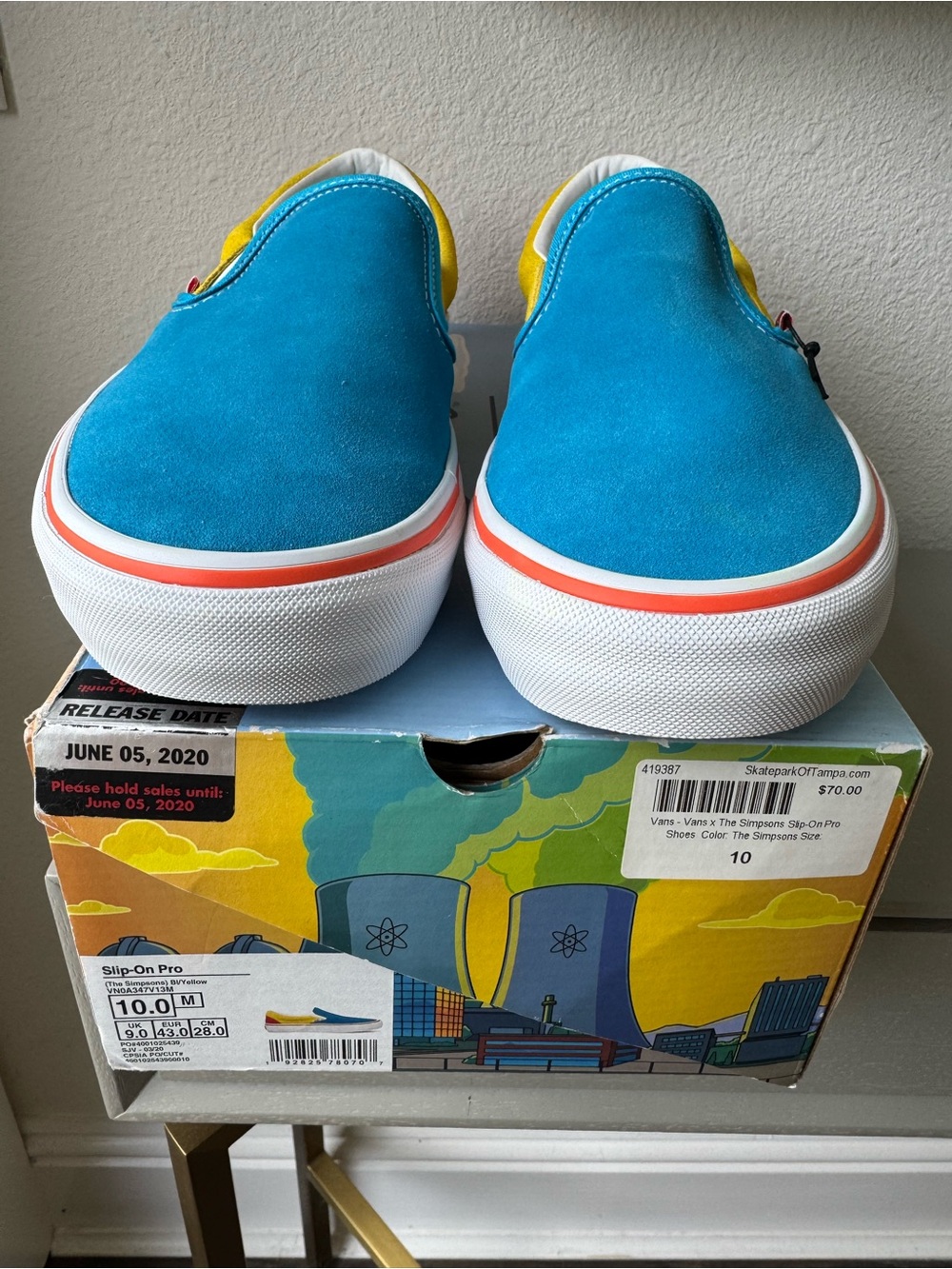 NWT Vans Slip on Pro The Simpsons